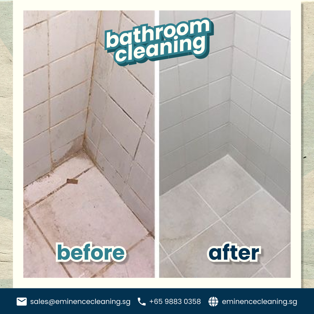 Bathroom cleaning result