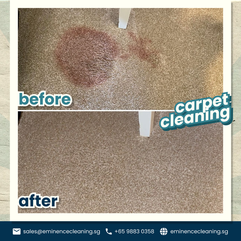 Carpet cleaning result
