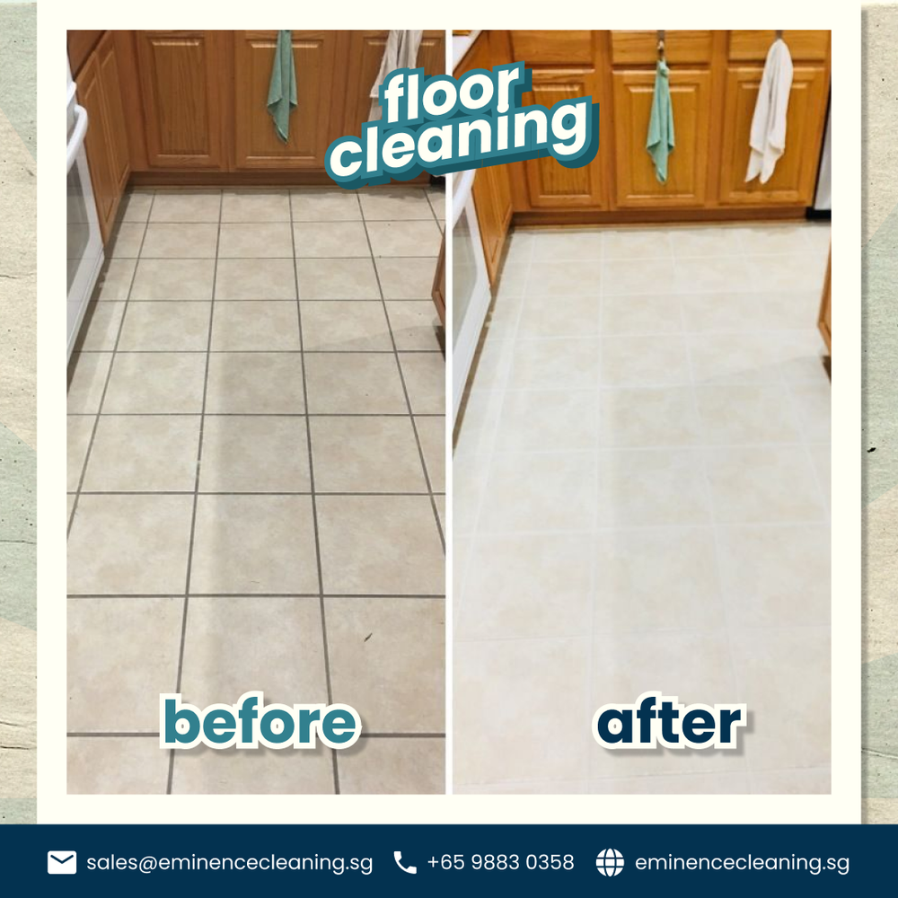 Floor cleaning result