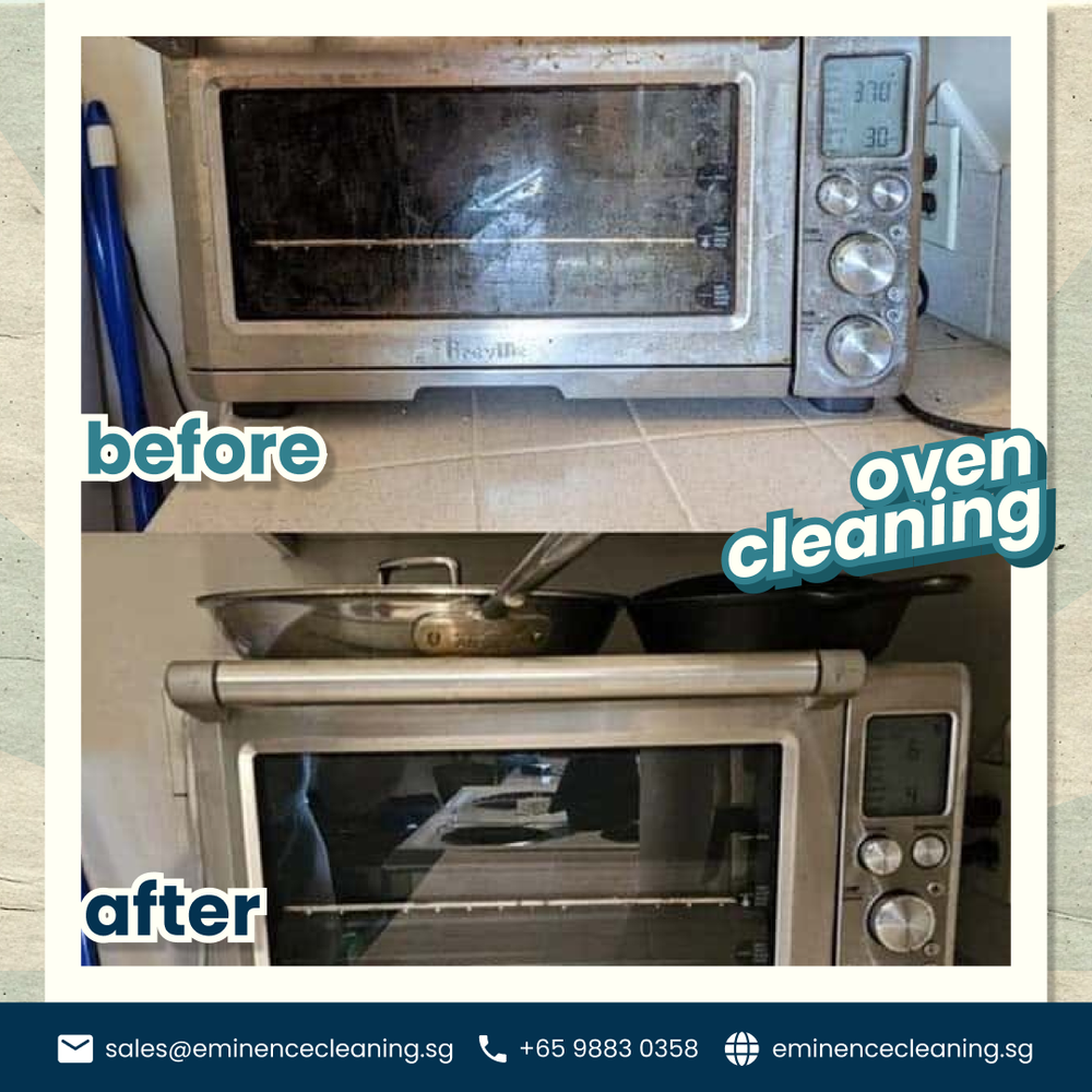 Oven cleaning result