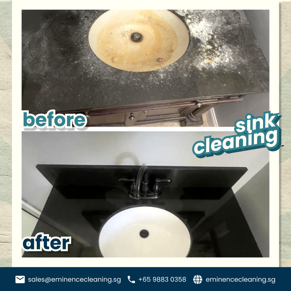 Sink cleaning result