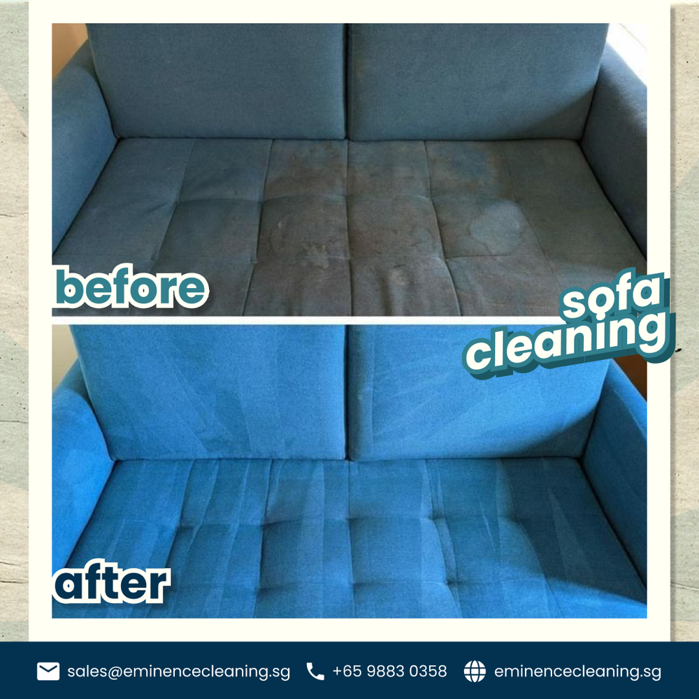 Sofa cleaning result