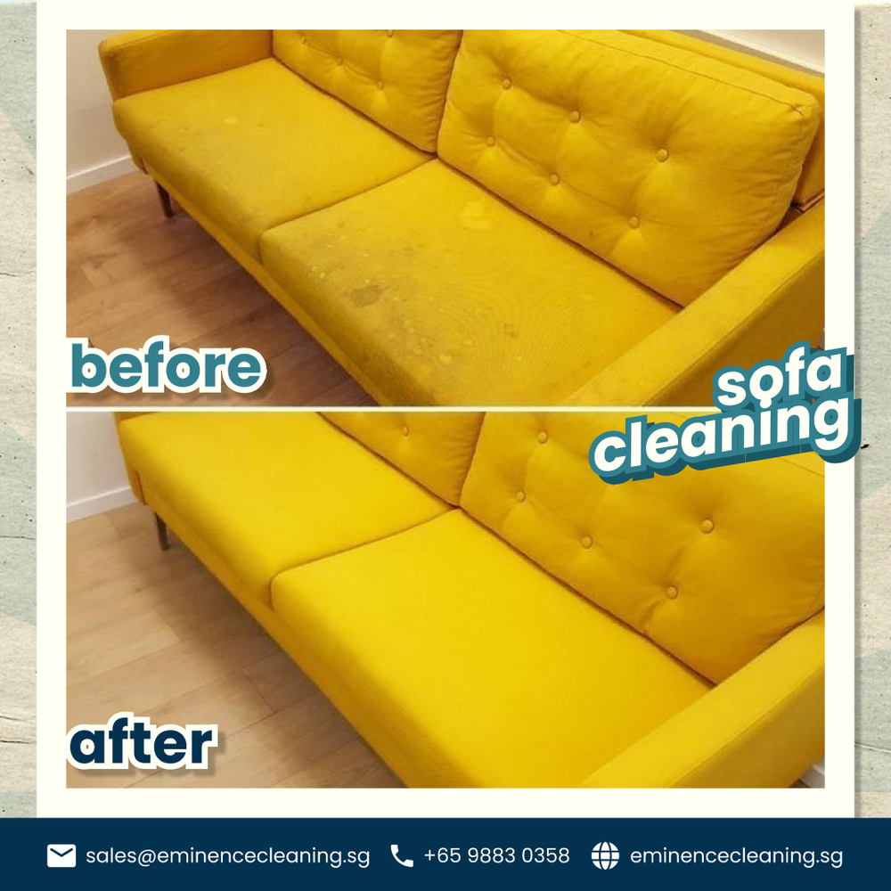 Sofa cleaning result