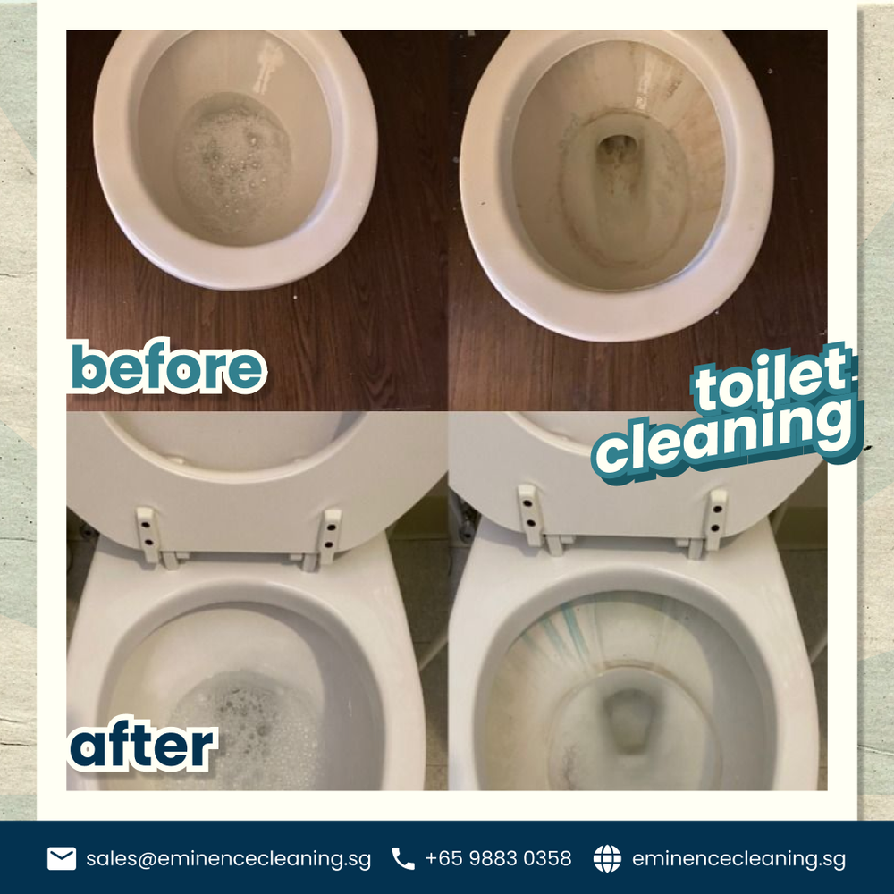 Toilet cleaning result